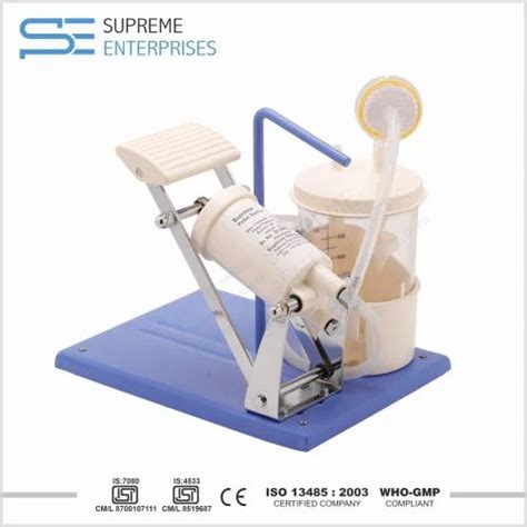 Manual Suction Machine Foot Operated Suction Unit Manufacturer From