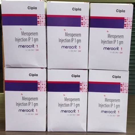 Merocrit Meropenem Injection Gm Price From Rs Unit Onwards