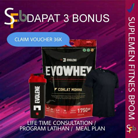 Jual EVOLENE EVOWHEY 50 SACHET WHEY PROTEIN EVOLENE WHEY PROTEIN 1 75KG