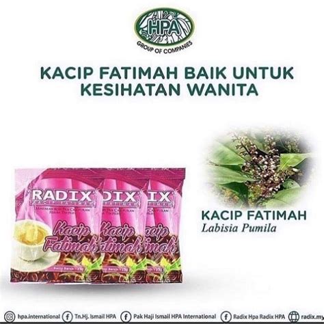 Radix Kacip Fatimah HPA 20 Sachets Shopee Malaysia