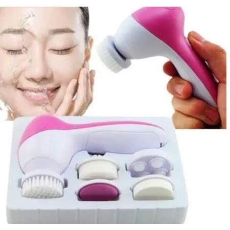 Escova Facial Elétrica Esfoliante Massageadora 5 1 Portátil PRONTA