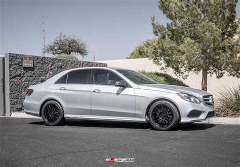 18 Inch Motegi Mr153 Cm10 Satin Black On A 2015 Mercedes Benz E350