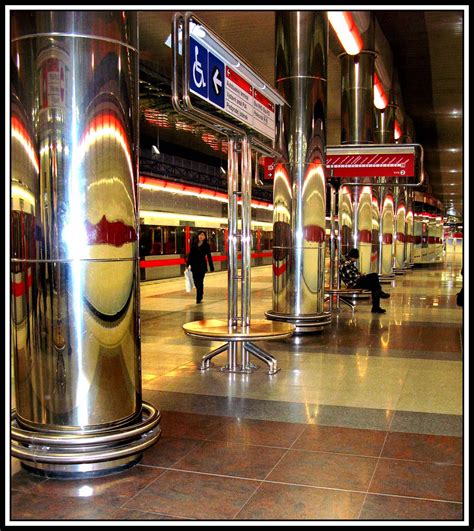 Letnany Metro Station Prague This Station Was Completed In Flickr