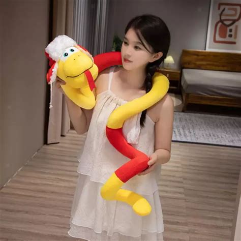 Chinese New Year Snake Plush Toy Unique For Living Room Office Party