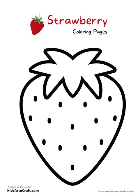 Strawberry coloring pages – Artofit