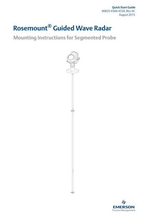 Pdf Rosemount Guided Wave Radar Emerson Rosemount Series