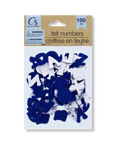 Wholesale Felt Number Stickers Assorted Pack Of 100