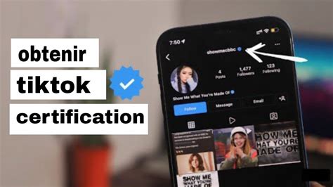 Comment Avoir La Certification Sur Tiktok YouTube