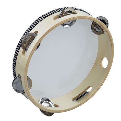F4W8 8" Musical Tambourine Tamborine Drum Round Percussion Gift for KTV ...