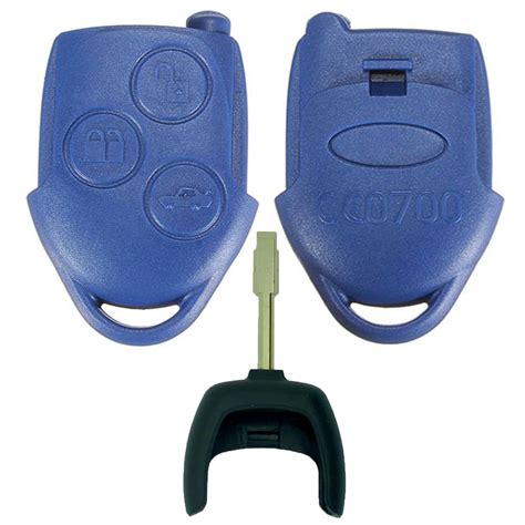 3 Button BLUE Remote Key Fob Case Shell For Ford Transit MK7 2006 2014