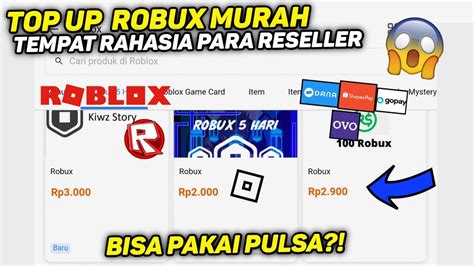 Tutorial Beli Robux Murah Cara Top Up Robux Murah Bisa Pakai Pulsa