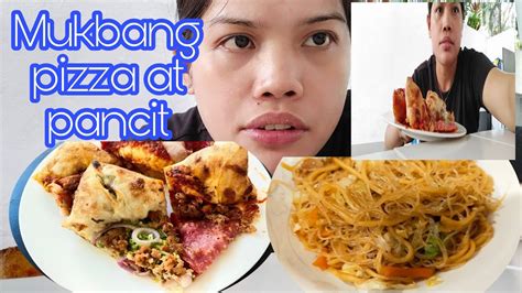 Pizza At Pancit For Lunch Katakawan Mukbang Jessmarie Channel