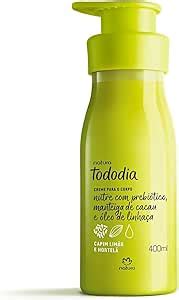 Creme Hidratante Natura Todo Dia Capim Lim O E Hortel Ml Amazon