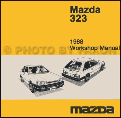 1988 Mazda 323 Hatchback And Sedan Repair Shop Manual Original