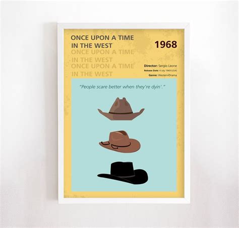 Once Upon a Time in the West (1968) Minimalistic Film Poster | Film ...