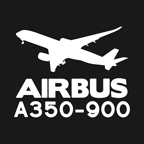 Airbus A350 900 Silhouette Print White A359 T Shirt Teepublic