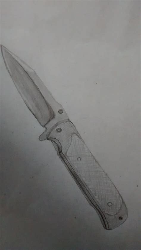 Pocket Knife Sketch at PaintingValley.com | Explore collection of ...