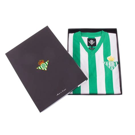 Camiseta COPA Real Betis 1976 77 Retro White Green Fútbol Emotion