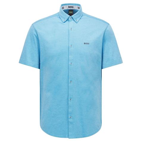 Hugo Boss Mens Open Blue Biadia R Shirt