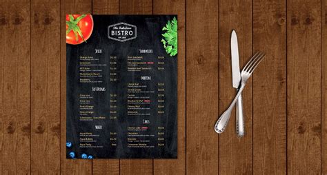 16 Modern Menu Design Neat Menus