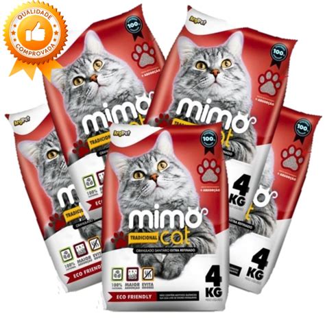 IMPERDÍVEL 20kg de Areia Sanitária Mimo Cat Premium Tradicional para