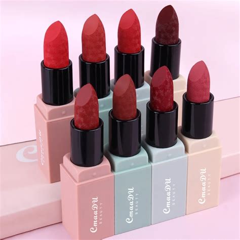 Lápiz labial Cmaadu lápiz labial Sexy hidratante mate Nude 8