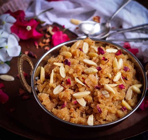 Sooji Badam Halwa Semolina Almond Pudding Recipe