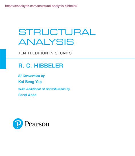 Solution Sample Structural Analysis In Si Units Th Global Edition By