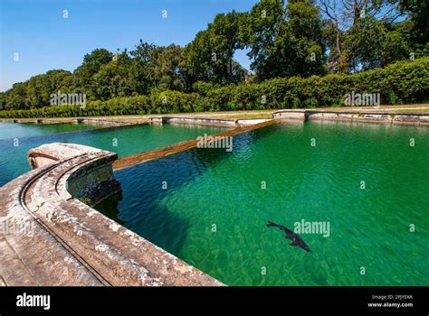 The Fountain Of Venus And Adonis In The Reggia Di Caserta Opened To