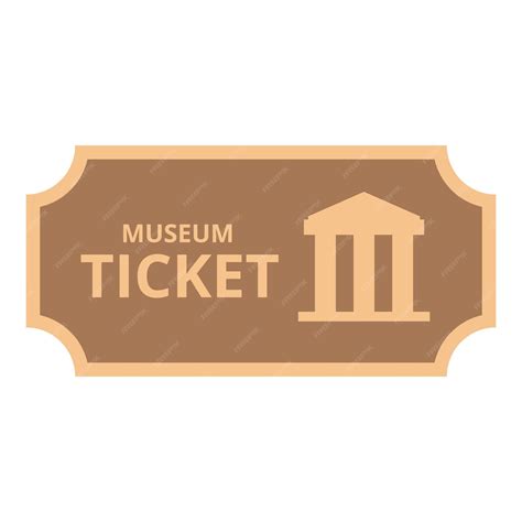 Premium Vector City Museum Ticket Icon Cartoon Vector Pass Movie Entry Cinema