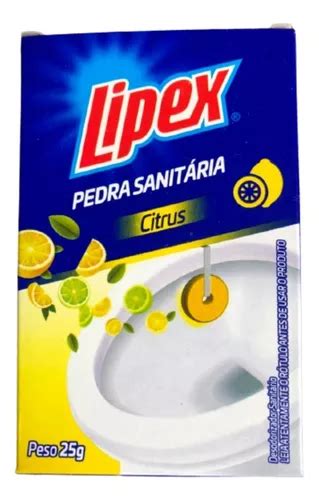 Pedra Sanitária Lipex 25g Ação Bacteriostática Citrus MercadoLivre