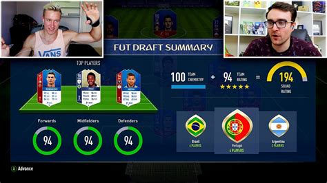 Highest Rated World Cup Fut Draft Vs Andros Fifa World Cup Youtube