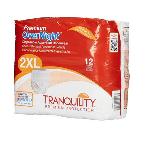 Tranquility Premium Overnight Disposable Underwear Heavy Absorbency