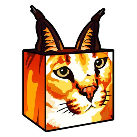 Floppa Cube Png