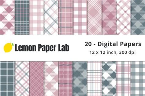 Houndstooth Digital Paper Patterns Graphic By Lemon Paper Lab