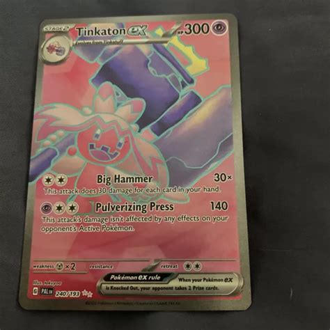 Pok Mon Tcg Tinkaton Ex Scarlet Violet Paldea Evolved Holo