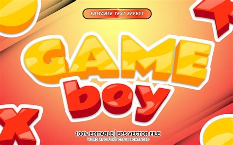 Premium Vector Fun Game Cartoon Palyful 3d Text Effect Editable