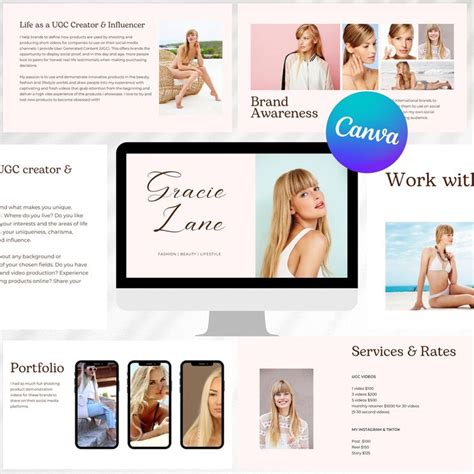 Ugc Portfolio Ugc Website Influencer Website Ugc Portfolio Template