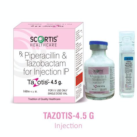 4 5g Piperacillin Tazobactam Injection At Rs 398 95 Box Inj