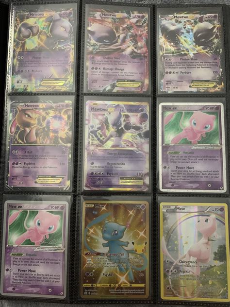 Updated Mew and Mewtwo collection! : r/pokemoncards