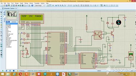 Temperature Controlled Dc Fan Using 8051 Keil Youtube