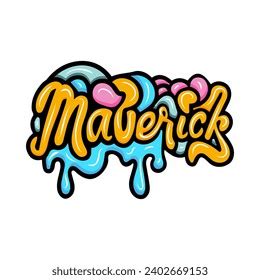 Graffiti Names Lettering Typography Art Illustration Stock Vector ...