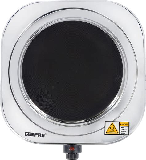 Geepas Single Ceramic Hot Plate W Portable Infrared Electric Hob