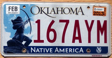 2013 Oklahoma vg | Automobile License Plate Store: Collectible License ...