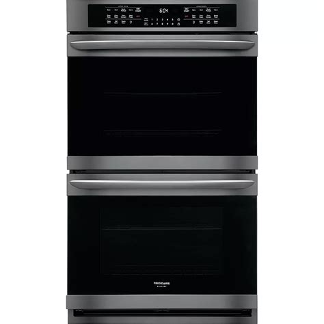 Frigidaire Gallery 30 Inch Double Electric Wall Oven Self Cleaning With Convection In Blac