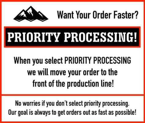 priority processing life unplugged