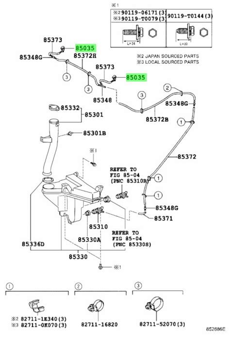 Buy Genuine Toyota K K Nozzle Sub Assy Washer