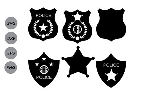 Texas Police Badge SVG