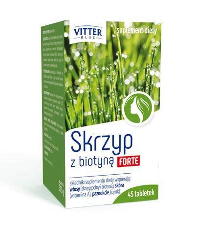 Skrzyp Z Biotyn Forte Vitter Blue Tabletki Aptekacurate Pl