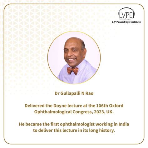 Oxford Congress Honour For Dr Gullapalli N Rao Ibg News